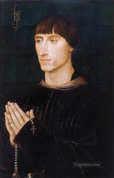 Díptico retrato del ala derecha de Philippe de Croy Rogier van der Weyden Pinturas al óleo